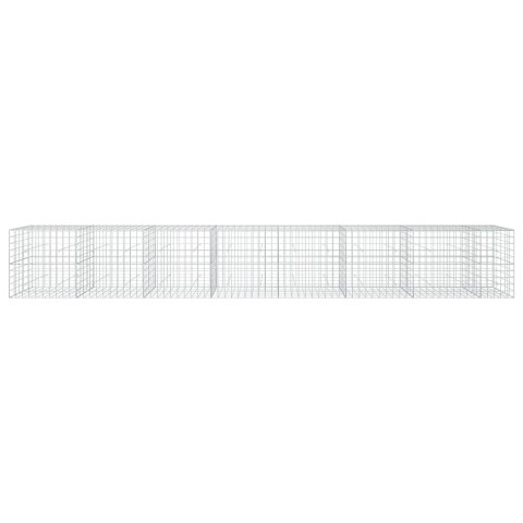VidaXL Gabion z drutu 5 mm i siatką 10x10 cm 750x50x100 cm