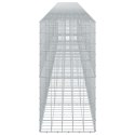 VidaXL Gabion z drutu 5 mm i siatką 10x10 cm 750x50x100 cm
