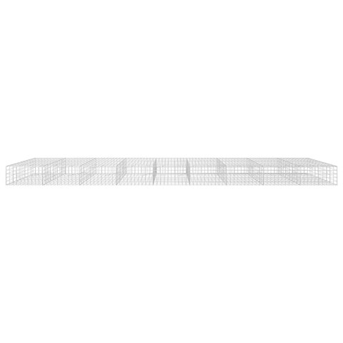 VidaXL Gabion z drutu 5 mm i siatką 10x10 cm 900x100x50 cm