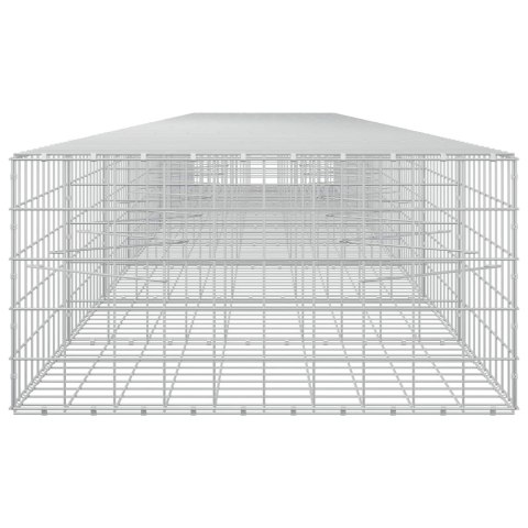 VidaXL Gabion z drutu 5 mm i siatką 10x10 cm 900x100x50 cm