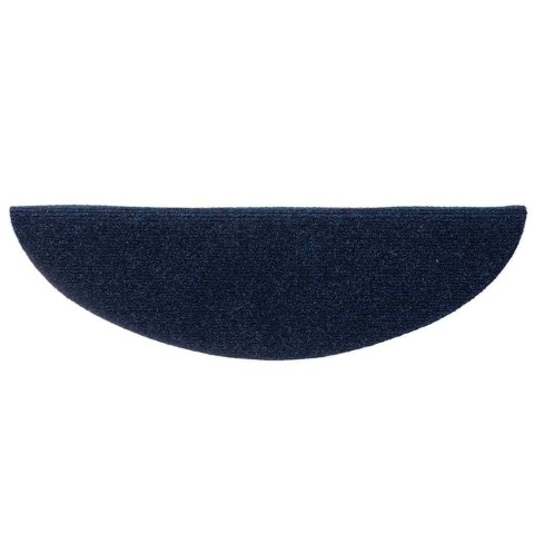 VidaXL Maty na schody samoprzylepne 15 szt. 56x17x3 cm granatowe półokrągłe