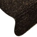 VidaXL Maty na schody samoprzylepne 5 szt. 65x21x4 cm Ciemnobrązowe