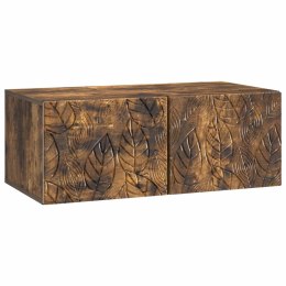 VidaXL Szafka RTV montowana na ścianie 78,5 x 31 cm Dąb wędzony