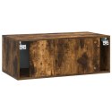 VidaXL Szafka RTV montowana na ścianie 78,5 x 31 cm Dąb wędzony