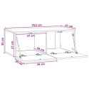 VidaXL Szafka RTV montowana na ścianie 78,5 x 31 cm Dąb wędzony