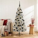 VidaXL Sztuczna choinka z bombką 120 cm 150 LED Ciepła biel