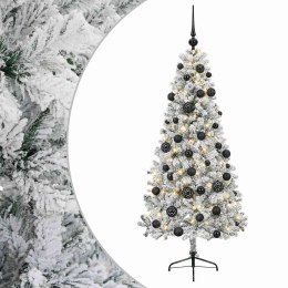 VidaXL Sztuczna choinka z bombką 120 cm 150 LED Ciepła biel