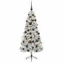 VidaXL Sztuczna choinka z bombką 120 cm 150 LED Ciepła biel