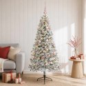 VidaXL Sztuczna choinka z bombką 120 cm 150 LED Ciepła biel
