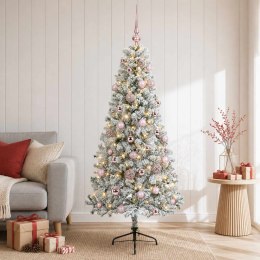 VidaXL Sztuczna choinka z bombką 120 cm 150 LED Ciepła biel