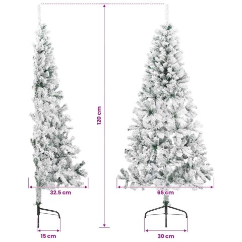 VidaXL Sztuczna choinka z bombką 120 cm 150 LED Ciepła biel