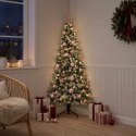VidaXL Sztuczna choinka z bombką 150 cm 150 LED Ciepła biel