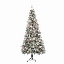 VidaXL Sztuczna choinka z bombką 150 cm 150 LED Ciepła biel