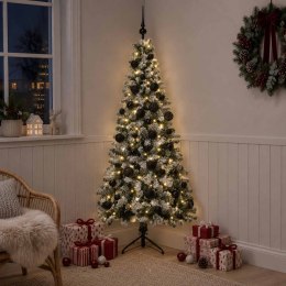 VidaXL Sztuczna choinka z bombką 150 cm 150 LED Ciepła biel
