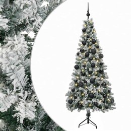 VidaXL Sztuczna choinka z bombką 150 cm 150 LED Ciepła biel