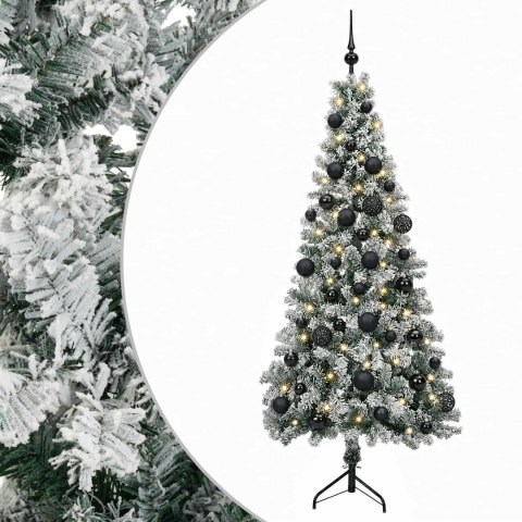 VidaXL Sztuczna choinka z bombką 150 cm 150 LED Ciepła biel