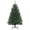 VidaXL Sztuczna choinka, średniozielona, z bombkami 150 cm 150 LED
