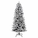VidaXL Sztuczna choinka z bombką 120 cm 150 LED Ciepła biel PVC i PE