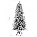 VidaXL Sztuczna choinka z bombką 120 cm 150 LED Ciepła biel PVC i PE