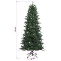 VidaXL Sztuczna choinka z bombką 120 cm 150 LED Ciepła biel PVC i PE