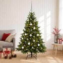 VidaXL Sztuczna choinka z bombką 120 cm 150 LED Ciepła biel
