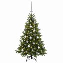 VidaXL Sztuczna choinka z bombką 120 cm 150 LED Ciepła biel