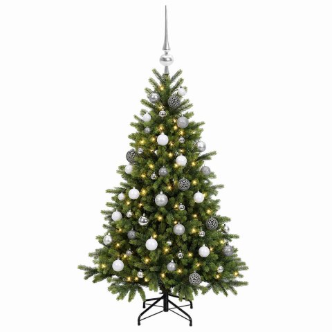 VidaXL Sztuczna choinka z bombką 120 cm 150 LED Ciepła biel