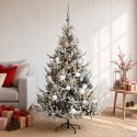 VidaXL Sztuczna choinka z bombką 120 cm 150 LED Ciepła biel
