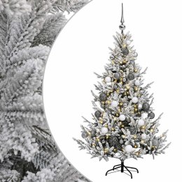 VidaXL Sztuczna choinka z bombką 120 cm 150 LED Ciepła biel