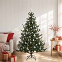 VidaXL Sztuczna choinka z bombką 120 cm 150 LED Ciepła biel