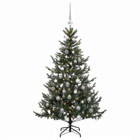 VidaXL Sztuczna choinka z bombką 120 cm 150 LED Ciepła biel