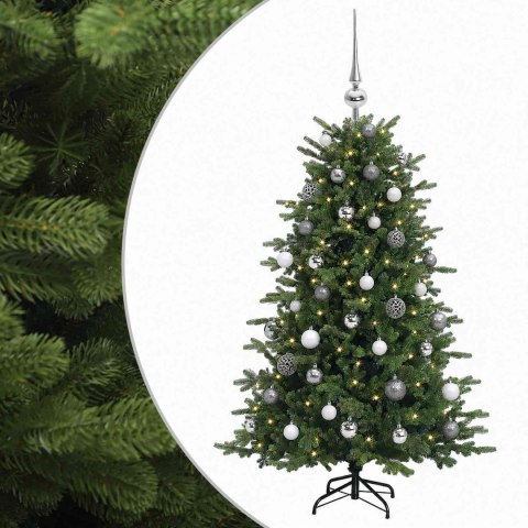 VidaXL Sztuczna choinka z bombką 120 cm 150 LED Ciepła biel