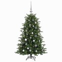 VidaXL Sztuczna choinka z bombką 120 cm 150 LED Ciepła biel