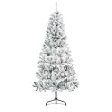 VidaXL Sztuczna choinka z bombką 120 cm 150 LED Ciepła biel