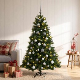 VidaXL Sztuczna choinka z bombką 150 cm 150 LED Ciepła biel