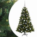 VidaXL Sztuczna choinka z bombką 150 cm 150 LED Ciepła biel