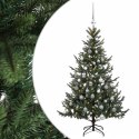 VidaXL Sztuczna choinka z bombką 150 cm 150 LED Ciepła biel