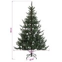 VidaXL Sztuczna choinka z bombką 150 cm 150 LED Ciepła biel