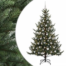 VidaXL Sztuczna choinka z bombką 180 cm 300 LED Ciepła biel