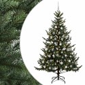 VidaXL Sztuczna choinka z bombką 180 cm 300 LED Ciepła biel