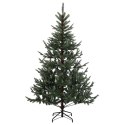 VidaXL Sztuczna choinka z bombką 180 cm 300 LED Ciepła biel