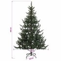VidaXL Sztuczna choinka z bombką 180 cm 300 LED Ciepła biel