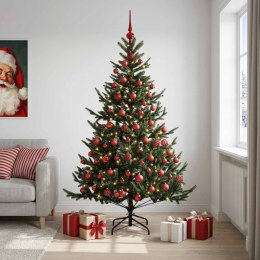 VidaXL Sztuczna choinka z bombką 180 cm 300 LED Ciepła biel