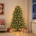 VidaXL Sztuczna choinka z bombką 180 cm 300 LED Ciepła biel