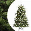 VidaXL Sztuczna choinka z bombką 180 cm 300 LED Ciepła biel
