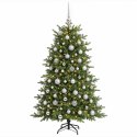 VidaXL Sztuczna choinka z bombką 180 cm 300 LED Ciepła biel