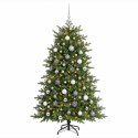 VidaXL Sztuczna choinka z bombką 180 cm 300 LED Ciepła biel