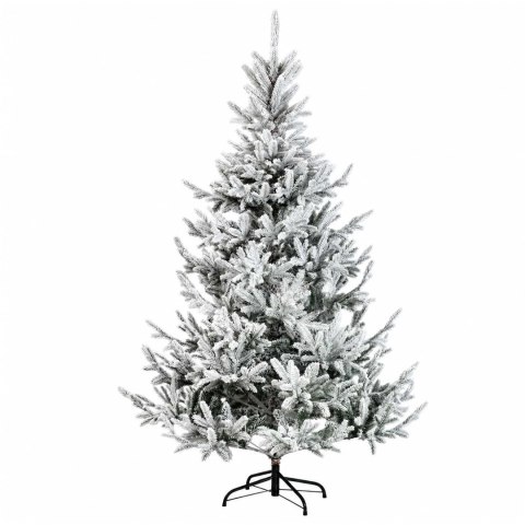 VidaXL Sztuczna choinka z bombką 210 cm 300 LED Ciepła biel