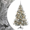 VidaXL Sztuczna choinka z bombką 210 cm 300 LED Ciepła biel