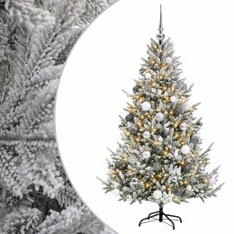 VidaXL Sztuczna choinka z bombką 210 cm 300 LED Ciepła biel